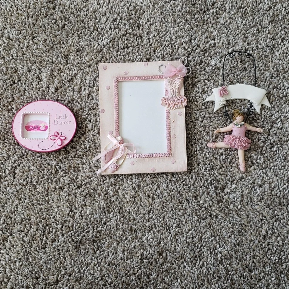 Dance Picture Frames and Figurine